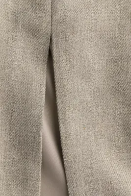 Jupe fendue - Beige chiné