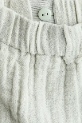 Ensemble 2 pièces en mousseline de coton - Vert ancien pâle