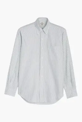 Chemise 'Vintage Ivy' - Oxford Rayé Vert