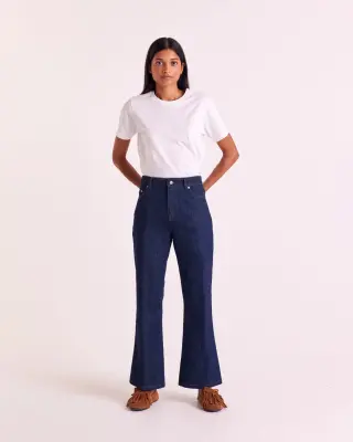 Jean Jules bleu brut (le bootcut)