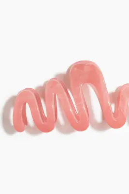 Wavy hair claw - Rose clair