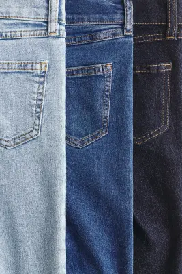 Lot de 3 Comfort Stretch Slim Fit Jeans - Bleu denim foncé/bleu denim