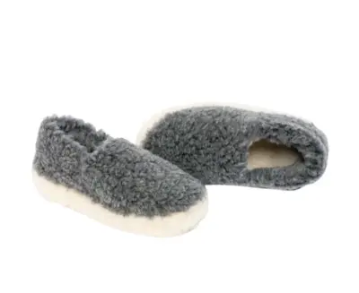 Chaussons en laine Graphite