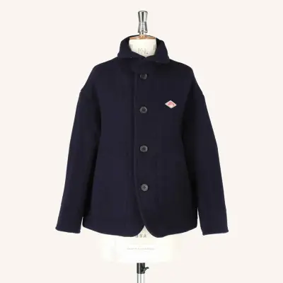 Manteau Danton en laine avec col rond
