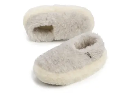 Chaussons en laine Gris clair
