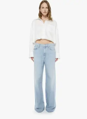 Nouveau ! MOTHER Jean The Ditcher Roller Zip Skimp Few and Far Between -50%