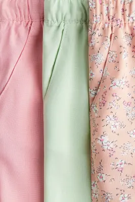 Lot de 3 pantalons jogger - Rose/fleuri