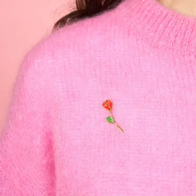 Pin's Rose Coucou Suzette