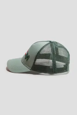 Casquette trucker avec motif - Vert ancien/Minecraft