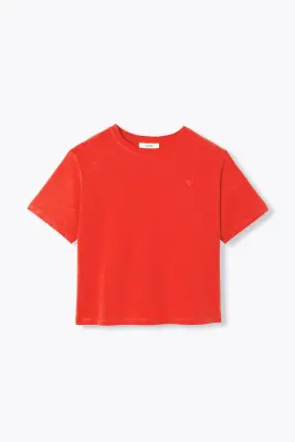 T-shirt basique col rond Femme