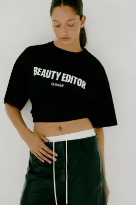 T-shirt oversize imprimé - Noir/Condé Nast Glamour