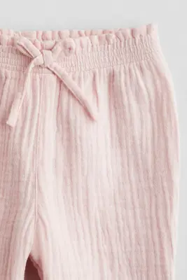 Pantalon à taille élastique - Rose clair