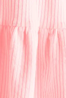 Robe à étages - Rose clair/rayures blanches