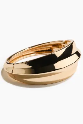 Bracelet jonc à charnière - Doré