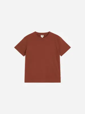 Lot de 3 t-shirts col rond - Lilas/Rouille/Bleu