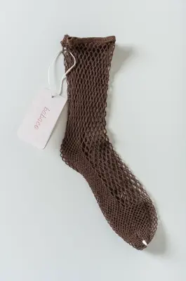 BABACO – Fishnet Socks BA02-SK1 – Chocolate