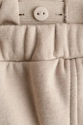 Pantalon jogger de style cargo en molleton - Beige clair