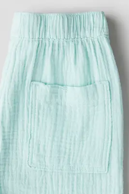 Muslin shorts - Turquoise clair