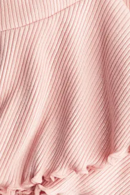 Jupe en jersey brillant - Rose clair