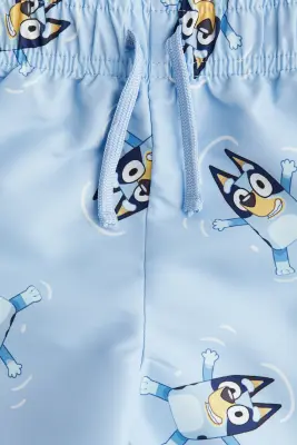 Short de bain imprimé - Bleu clair/Bluey