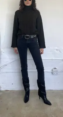 Nouveau ! RE/DONE Jean The Slim Cig Back To Black -50%