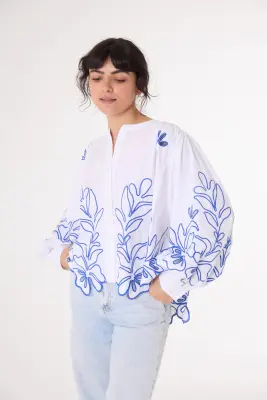 Chemise Lena blanche Blucoco