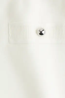 Short en maille fine - Blanc