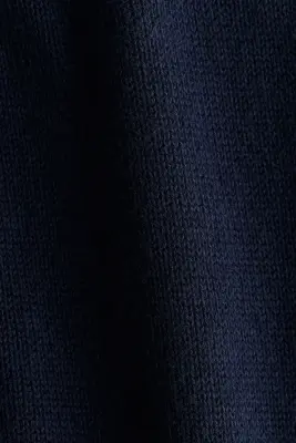 Pantalon jogger en maille fine de coton - Bleu marine