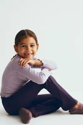 Legging de sport évasé SoftMove™ - Prune