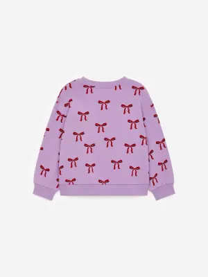Sweat imprimé - Mauve/Rouge