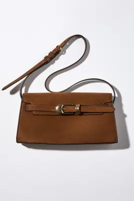 Sac porté épaule avec bride décorative - Marron