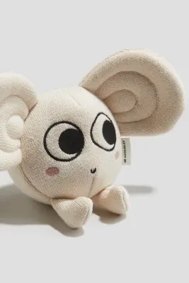 Peluche en maille de coton - Beige clair