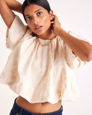 Blouse Isaure broderie écru
