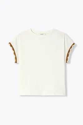 T-shirt à manches fantaisie