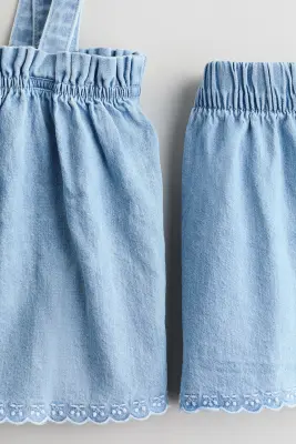 Ensemble 2 pièces en denim - Bleu denim clair