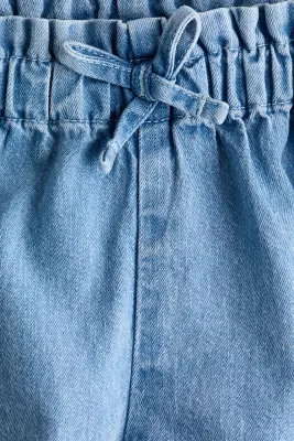 Short paper bag - Bleu denim clair