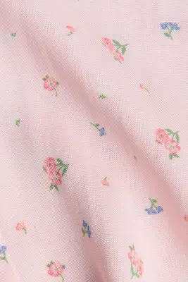 Pantalon jogger tissé - Rose clair/fleuri