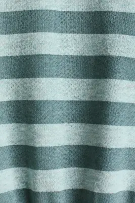 Sweat en coton - Turquoise/rayé