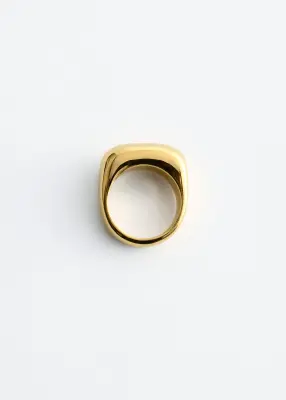 Bague bombée - Doré