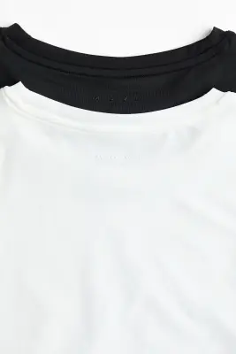 Lot de 2 tops de sport DryMove™ - Noir/blanc