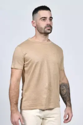 T-shirt Mixte Lin Kiplay x Splice - Camel
