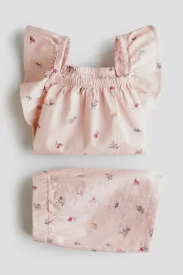 Ensemble 2 pièces - Rose clair/fleuri