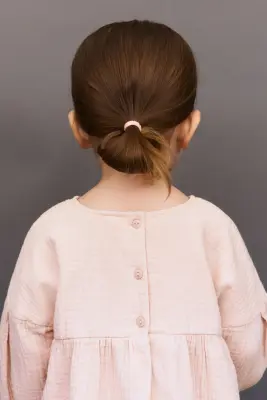Robe en mousseline de coton - Rose pêche