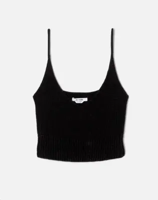 Nouveau ! RE/DONE Top Millie Cami Black