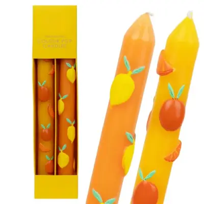 Set de 2 Bougies Citrons