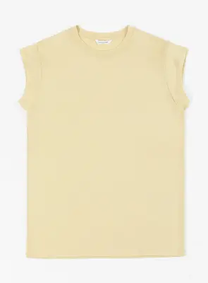Sleeveless T-Shirt in Ginger Eucalyptus & Cotton