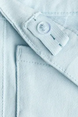 Pantalon évasé en twill - Bleu clair
