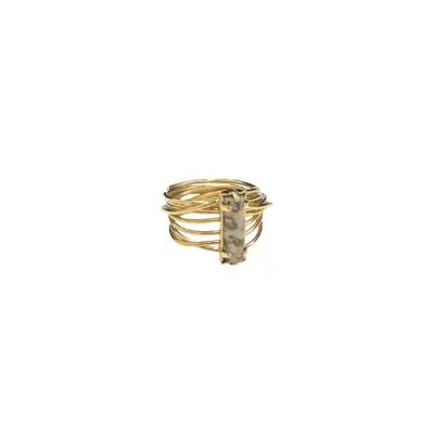Bague Louise Multirangs Graphite