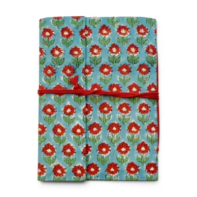 Carnet Fleurs Rouge