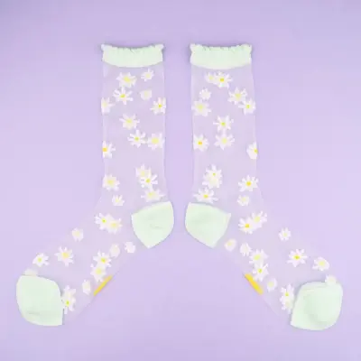 Chaussettes transparentes Pâquerette Coucou Suzette